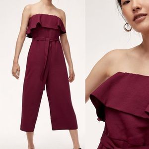 ARITZIA Babaton Flutter Jumpsuit Size:6